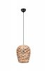 Lampa wisząca pleciona hiacynt wodny kolor naturalny owalna boho rystykalna industrialna minimalistyczna JEAN R36221036 Rl